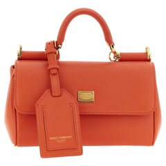 Dolce & Gabbana My Sicily Top Handle Bag — Orange