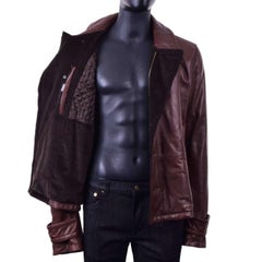 Dolce & Gabbana - Nappa Leather Jacket Brown