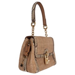 DOLCE & GABBANA natural MISS DOLCE SMALL RAFFIA Bag