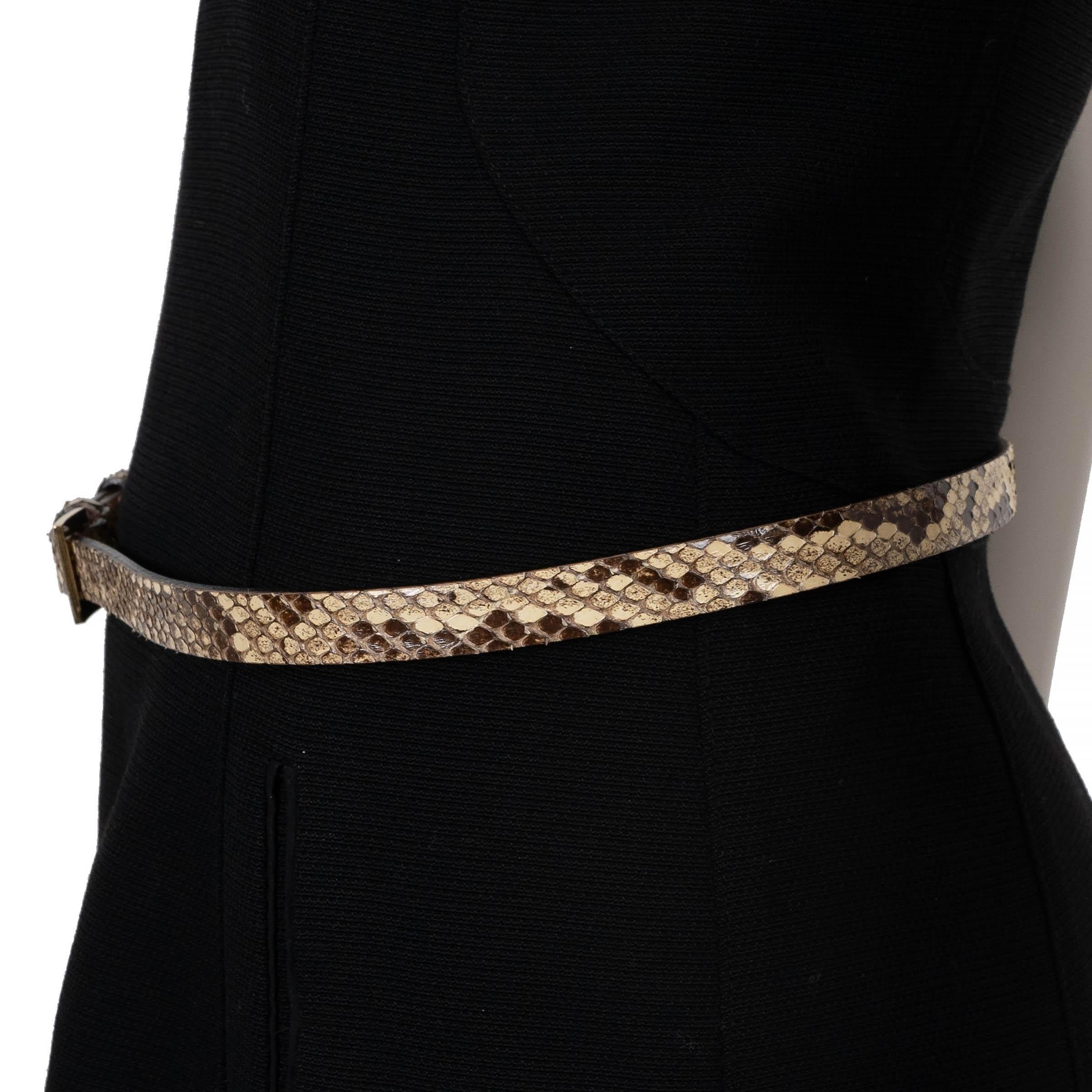DOLCE & GABBANA natur SNAKESKIN Gürtel 85 / 34 im Zustand ��„Hervorragend“ im Angebot in Zürich, CH