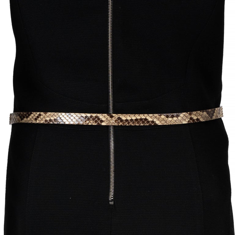 DOLCE and GABBANA natural SNAKESKIN Belt 85 / 34 For Sale at  display picture 1