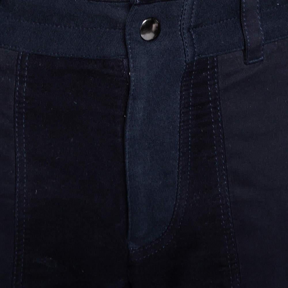Dolce & Gabbana Navy Blue Cotton Biker Sweatpants M In Fair Condition In Dubai, Al Qouz 2