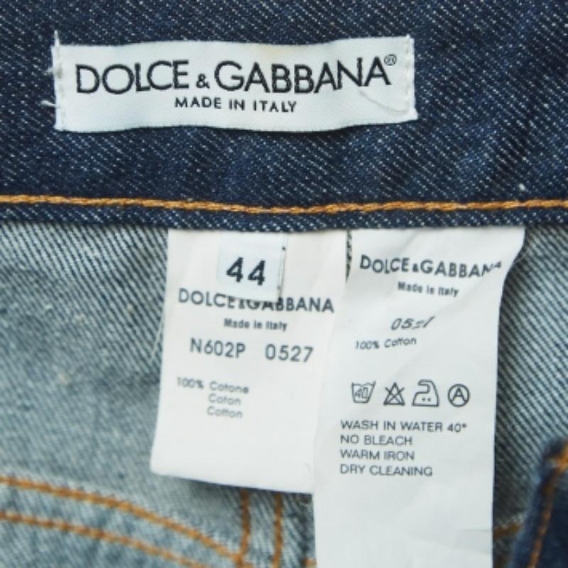 Dolce & Gabbana Vaqueros Capri Azul Marino M Cintura 30 en Excelente estado para la venta en Dubai, Al Qouz 2