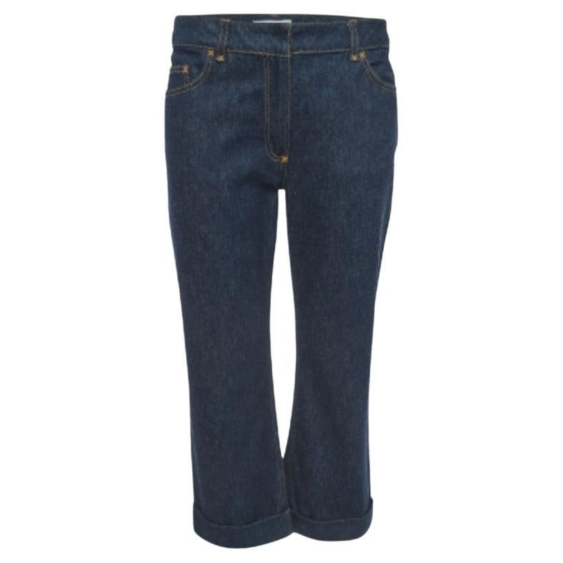 Dolce & Gabbana Marineblaue Denim Capri Jeans M Taille 30"