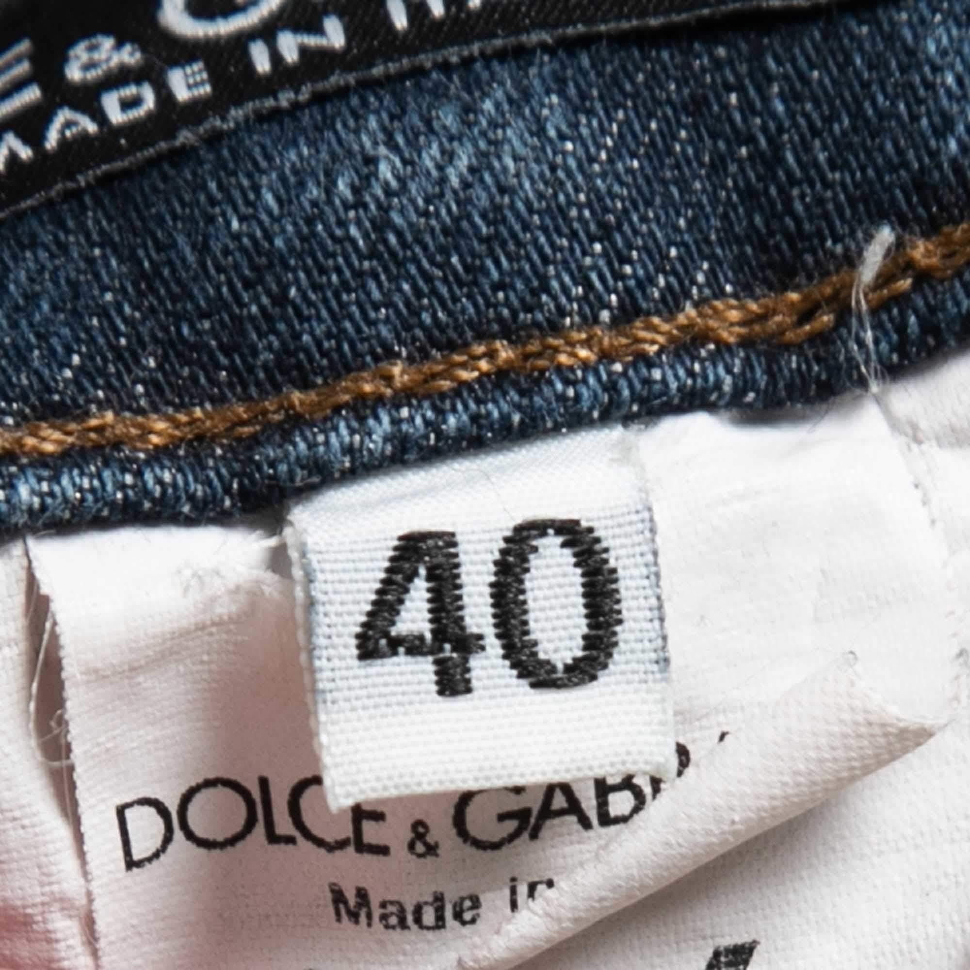 De las mujeres Dolce & Gabbana Vaqueros azules marinos S Cintura 26 en venta