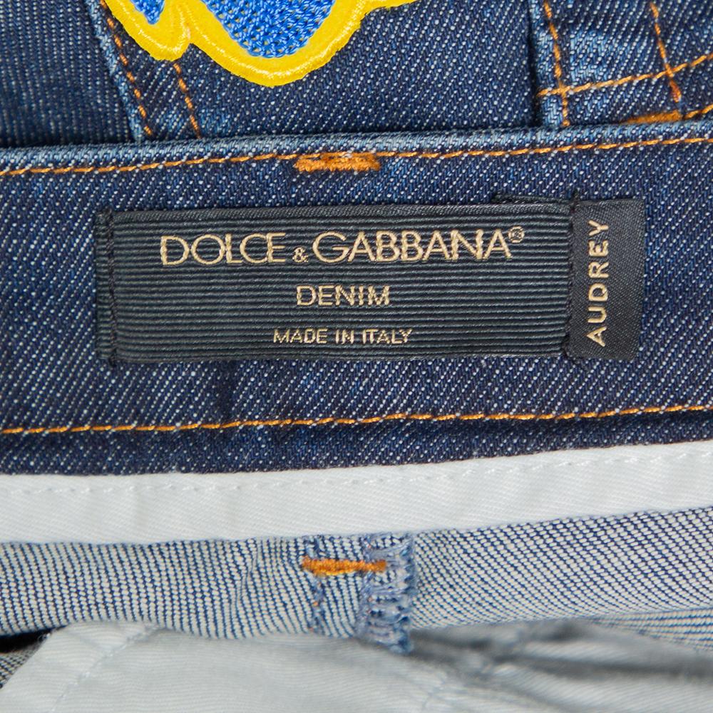 Dolce & Gabbana Navy Blue Denim Skinny Audrey Jeans L 1