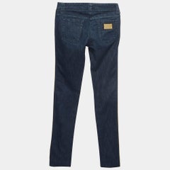 Dolce & Gabbana Navy Blue Side Stripe Denim Jeans S Waist 28''