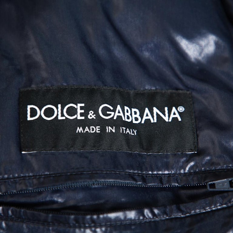 Dolce and Gabbana Navy Blue Synthetic Puffer Jacket M at 1stDibs | dolce  and gabbana puffer coat, dolce and gabbana puffer jacket, dolce gabbana  puffer jacket