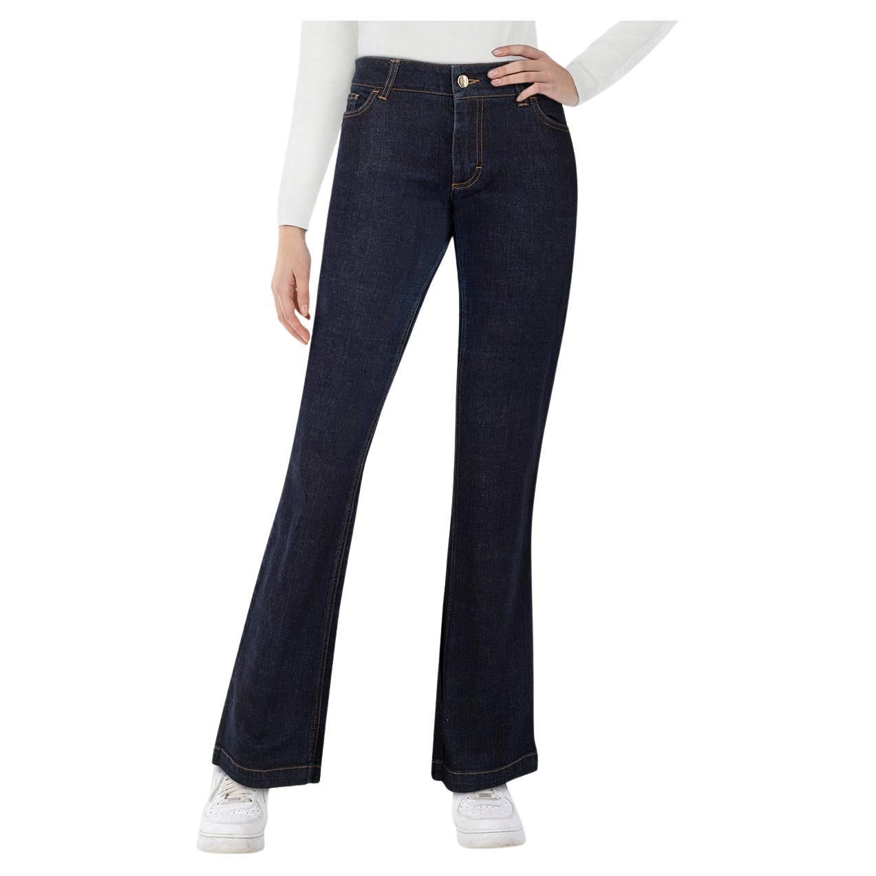 Dolce & Gabbana Jeans taille basse en denim marine Taille XXL en vente