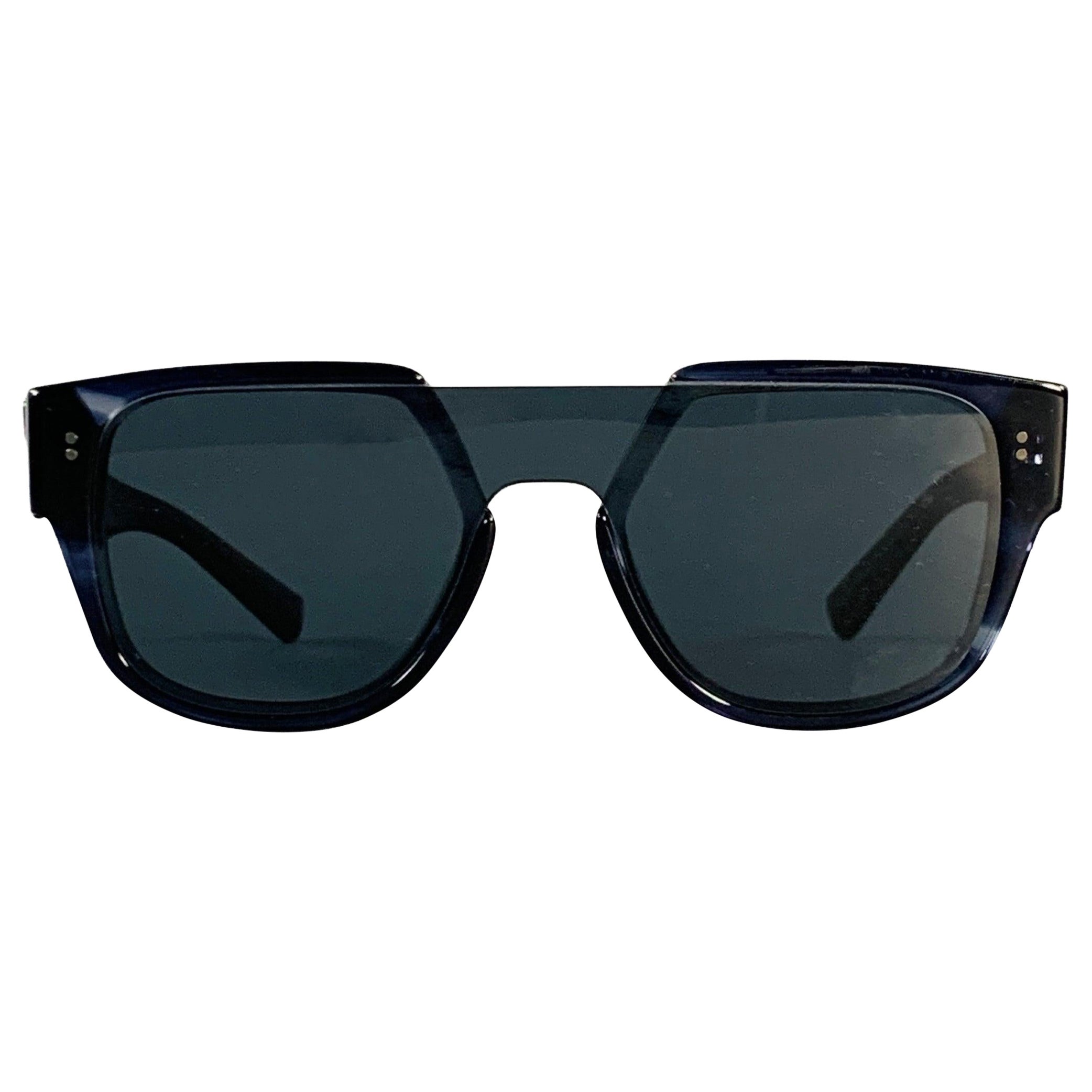 DOLCE 
GABBANA Quadratische Sonnenbrille aus marmoriertem Acetat im Angebot