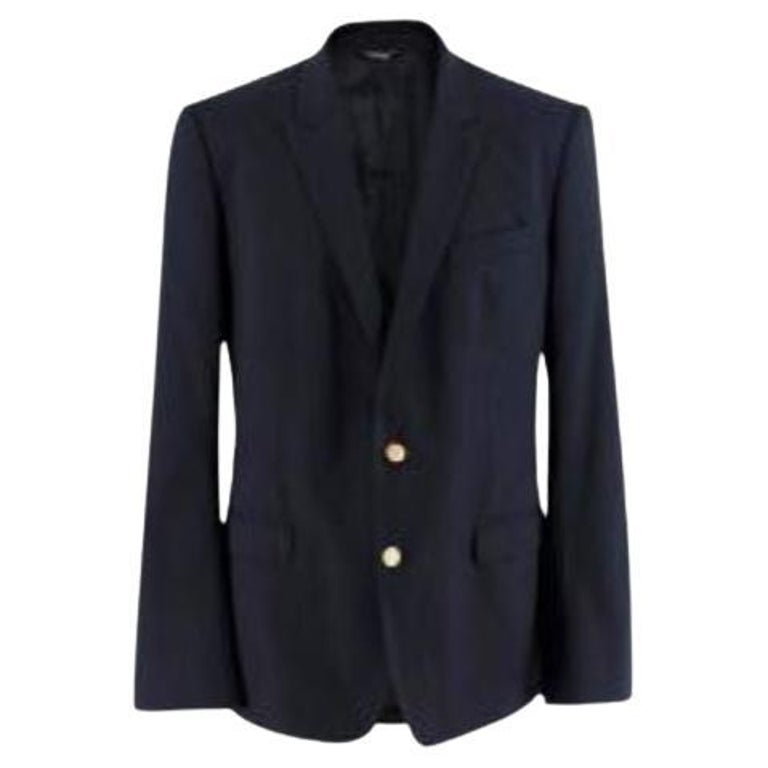 Dolce & Gabbana Navy Single Breasted Blazer