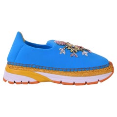 Dolce & Gabbana - Espadrilles aus Neopren in Blau EUR 35