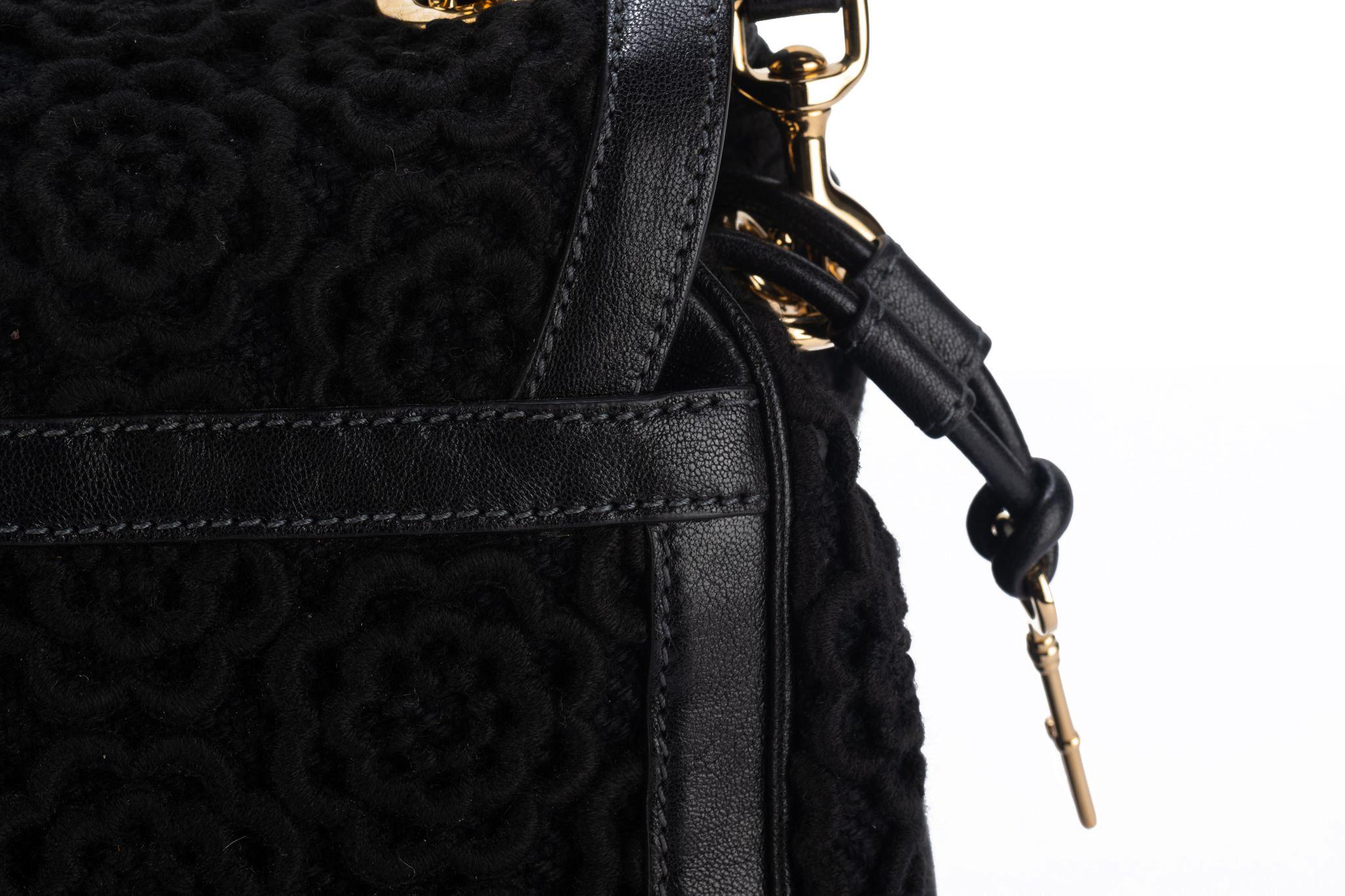 Dolce & Gabbana New Black Macrame Bag For Sale 4