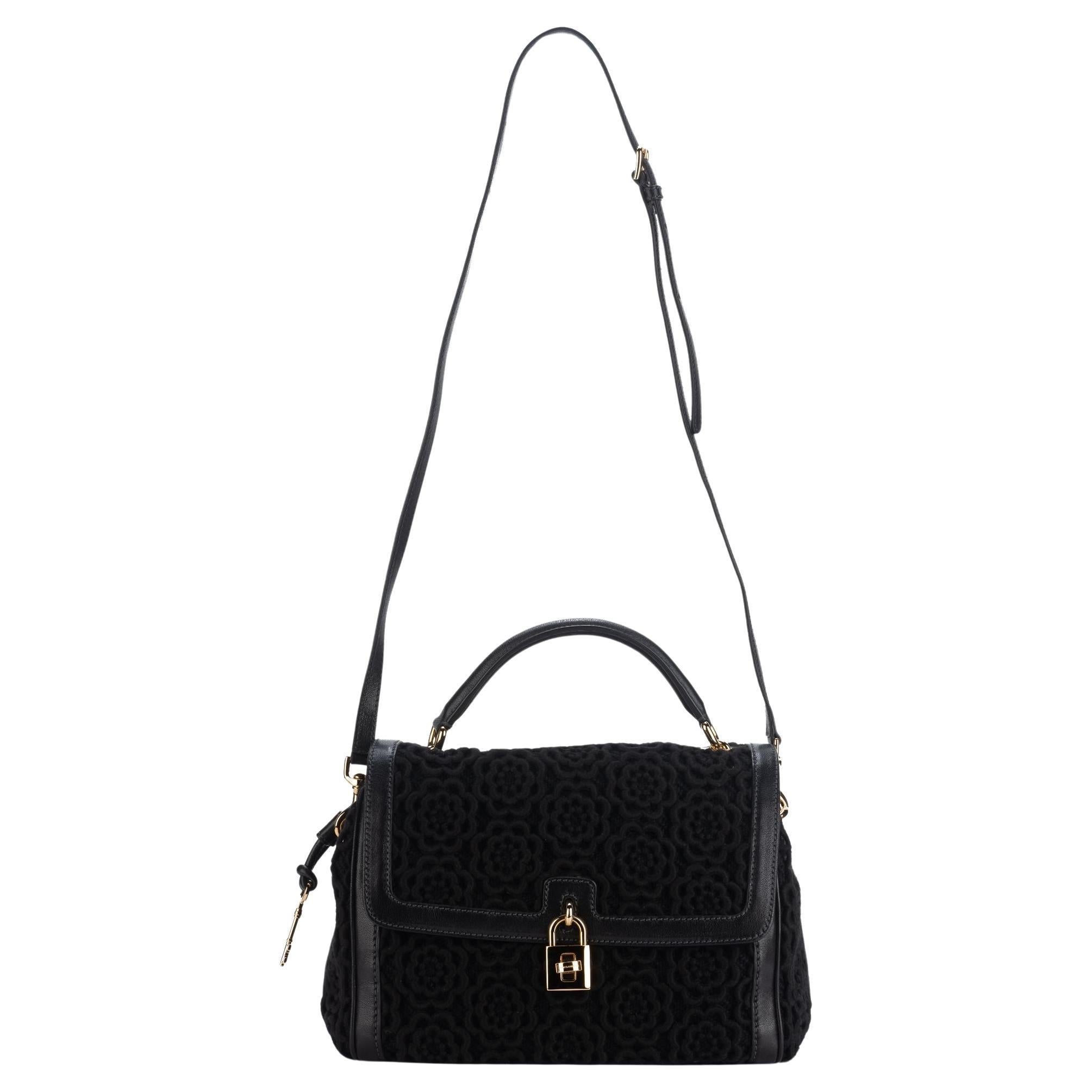 Dolce & Gabbana New Black Macrame Bag