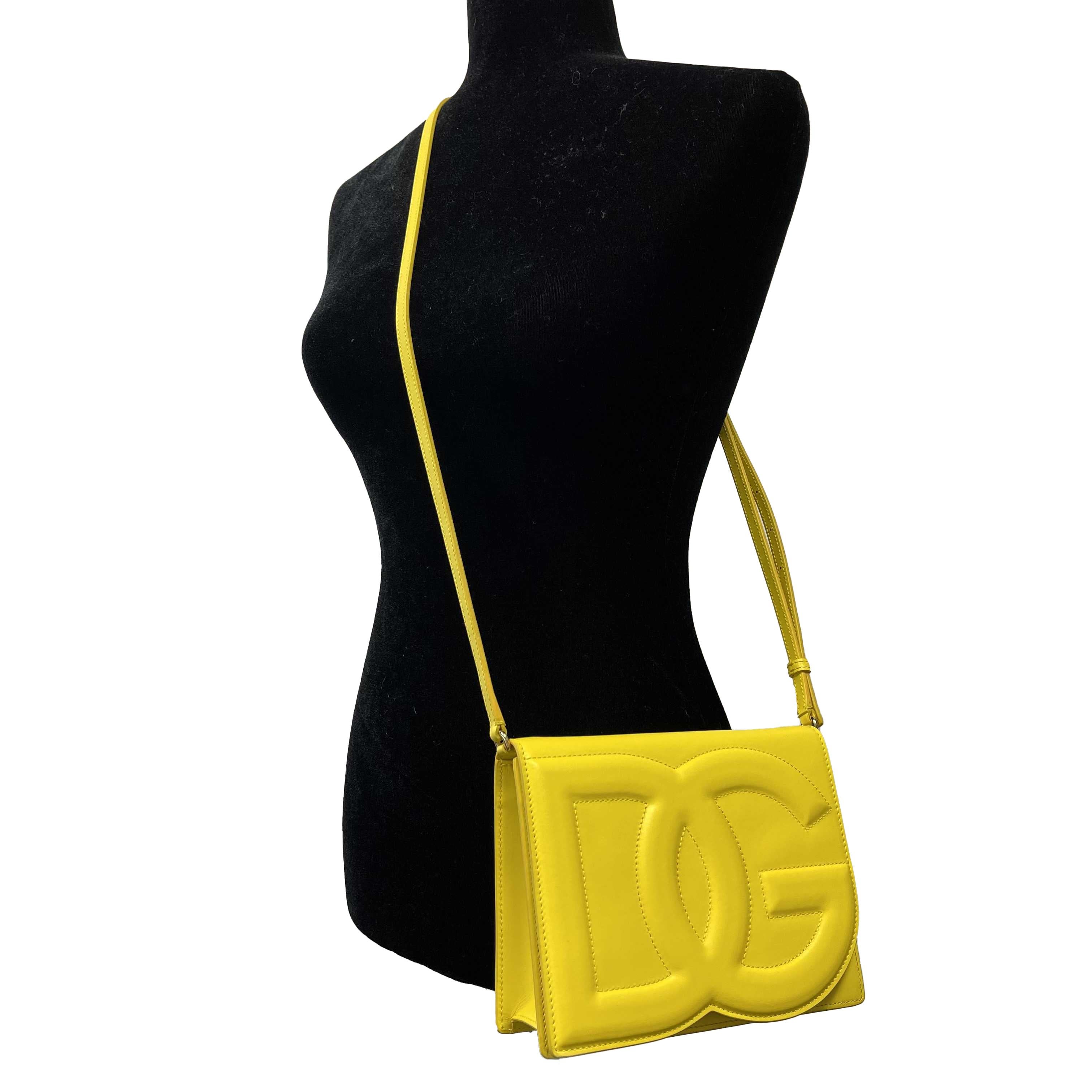 	Dolce & Gabbana - NEW DG Logo Yellow Crossbody / Shoulder Bag 4