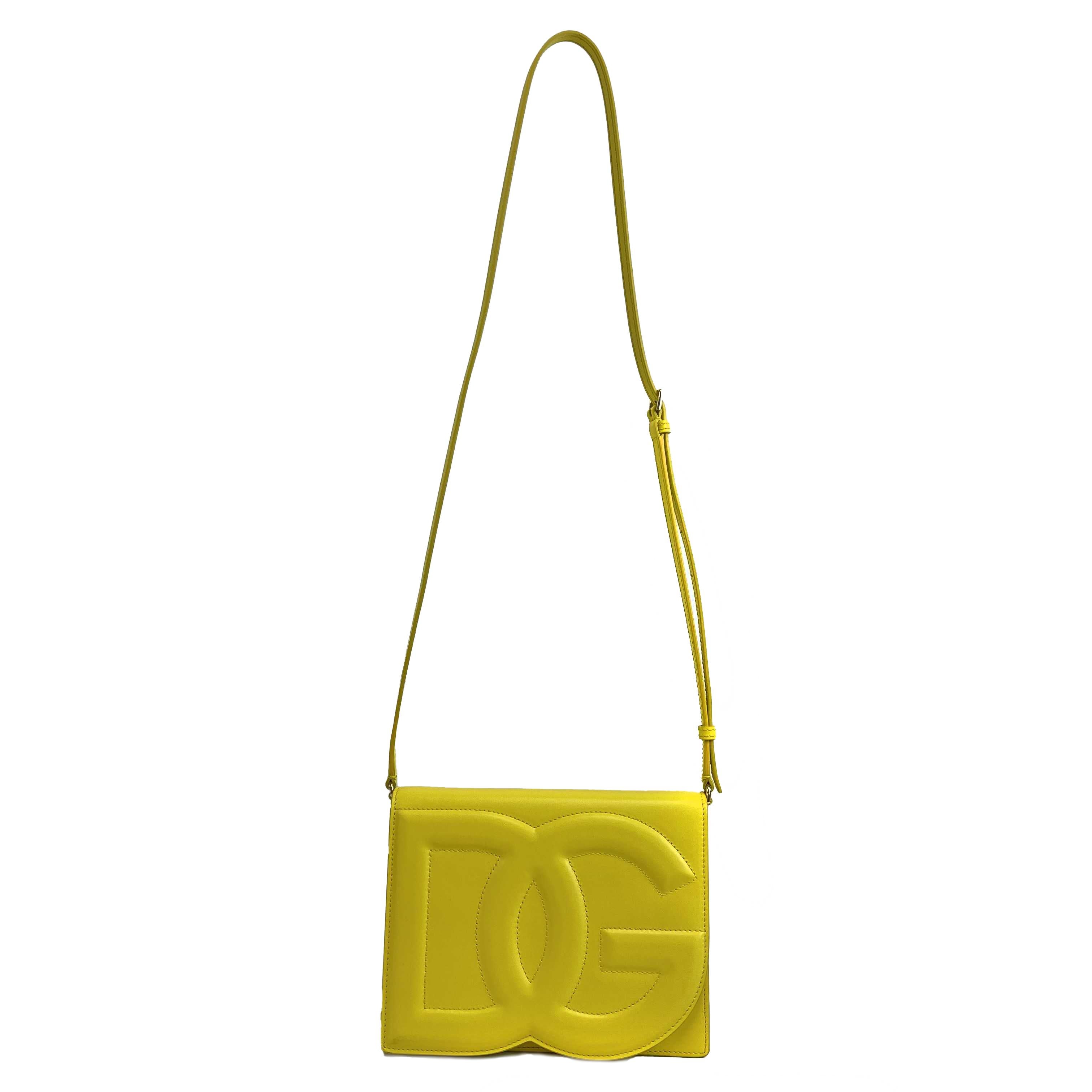 	Dolce & Gabbana - NEW DG Logo Yellow Crossbody / Shoulder Bag 6