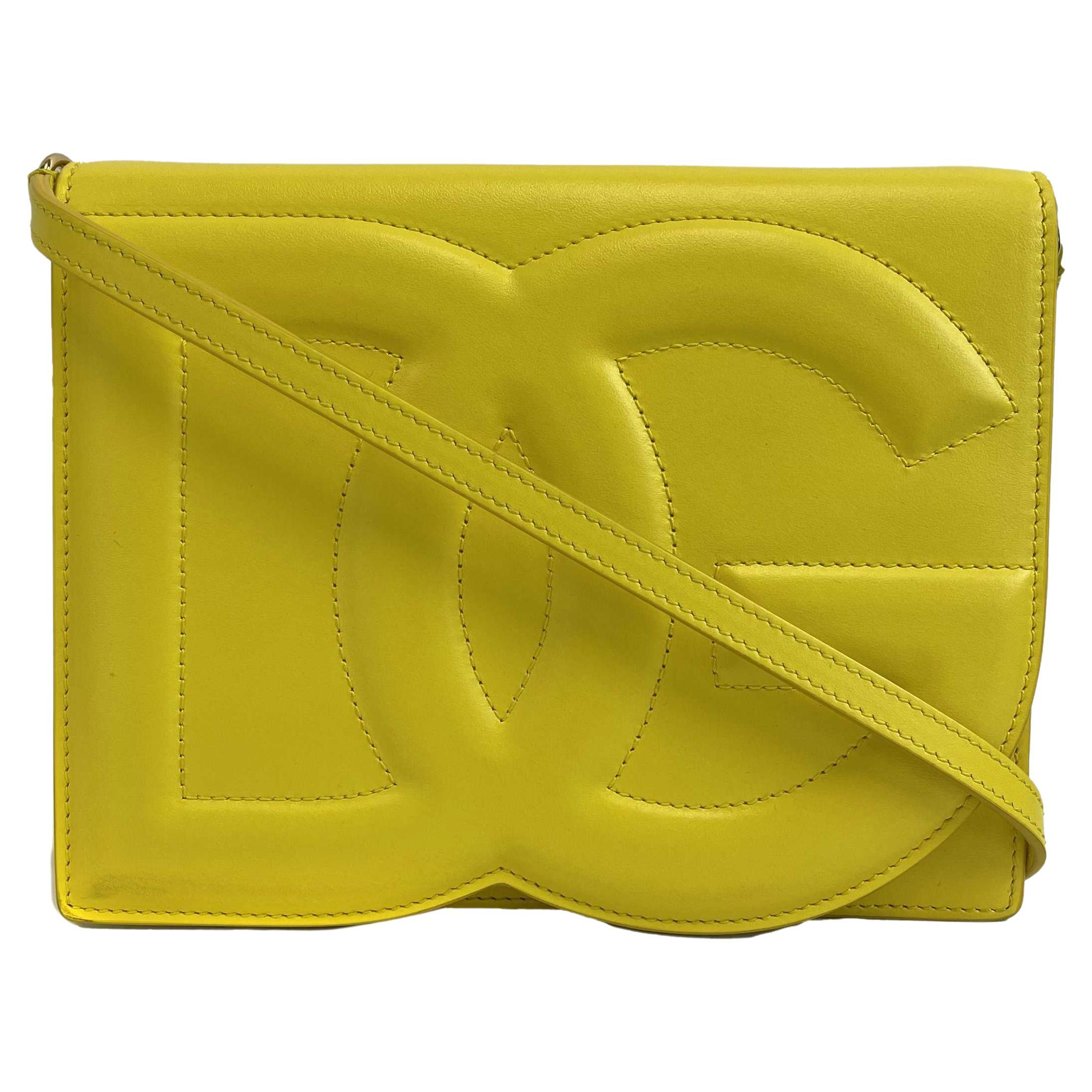 	Dolce & Gabbana - NEW DG Logo Yellow Crossbody / Shoulder Bag