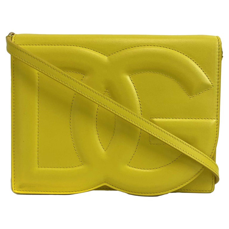 Dolce and Gabbana - NEW DG Logo Yellow Crossbody / Shoulder Bag at