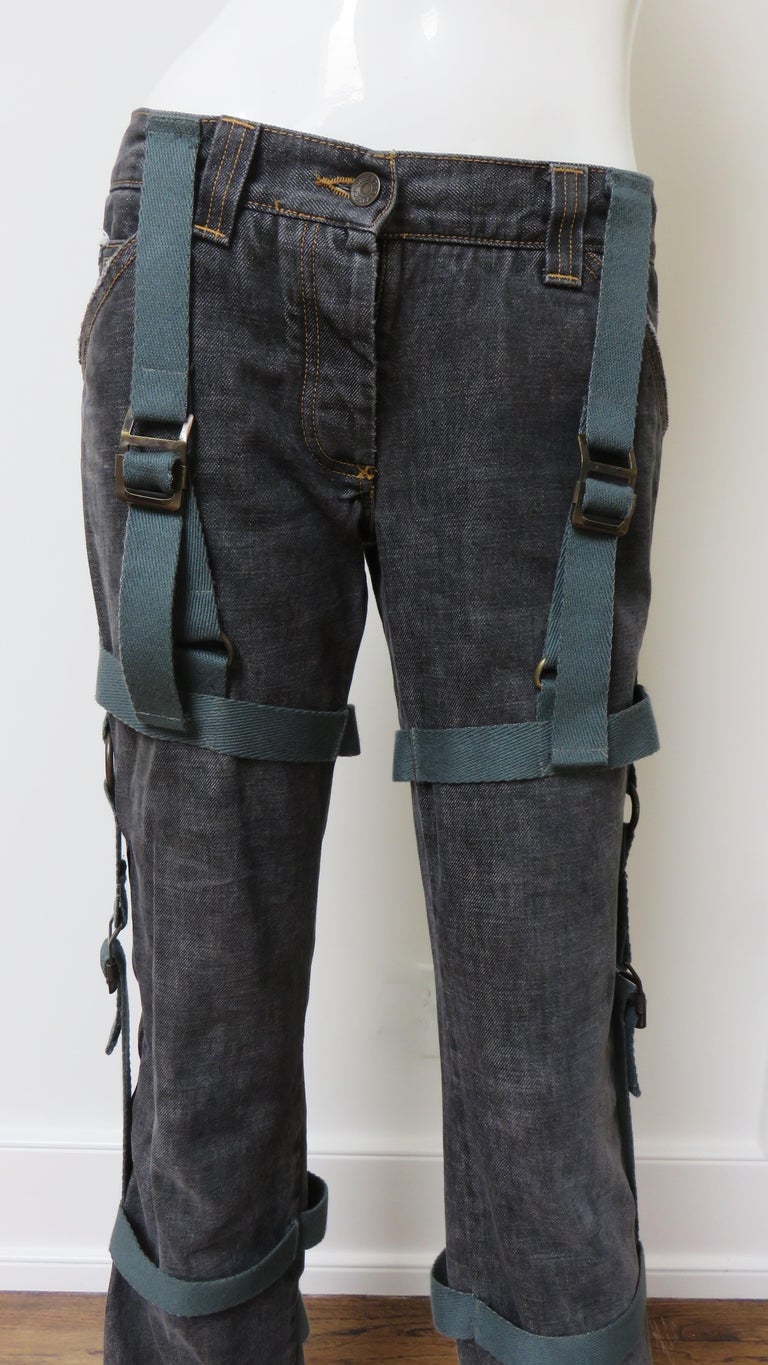 Dolce and Gabbana New Vintage Bondage Jeans For Sale at 1stDibs