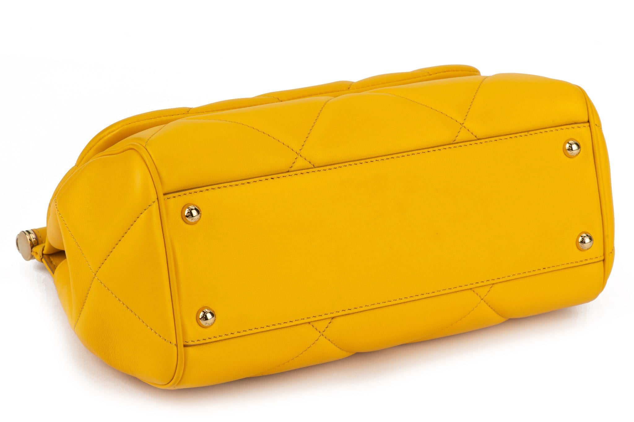 Dolce & Gabbana New Yellow Sicily Bag For Sale 1