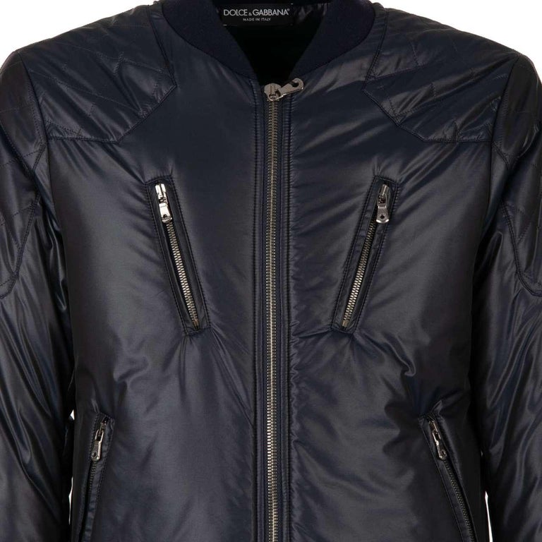 Dolce & Gabbana Bordeaux Nylon Collared Men Coat Jacket main image 0