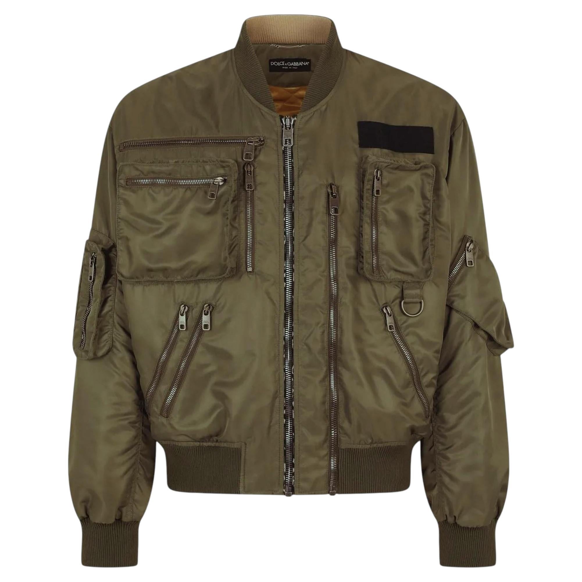 Giacca bomber Utility in nylon di Dolce & Gabbana