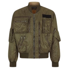 Dolce & Gabbana Nylon Utility Bomber Jacket