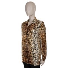 Camicia pigiama OCELOT in seta ocra di Dolce & Gabbana, taglia 40 S