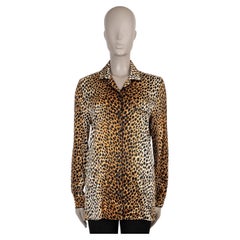 Camicia pigiama OCELOT in seta ocra di Dolce & Gabbana, taglia 40 S