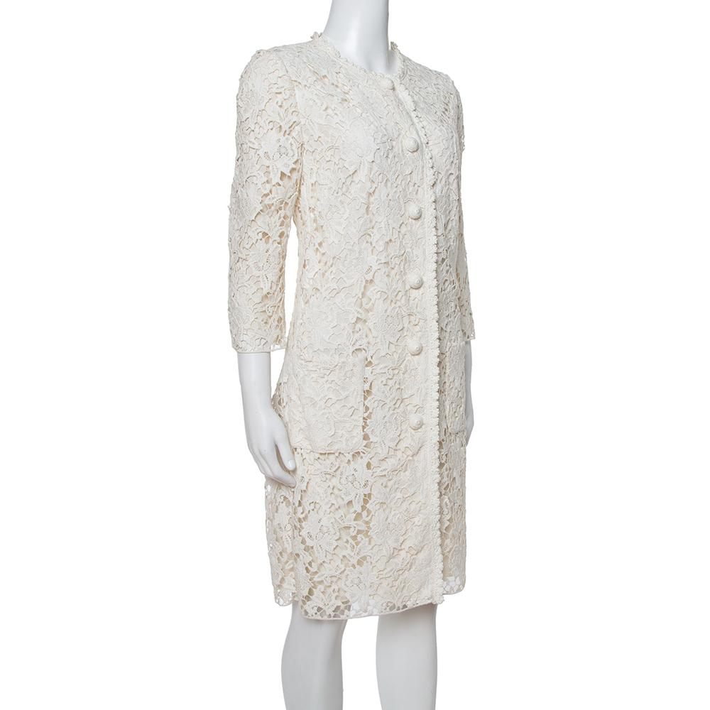 white lace coat