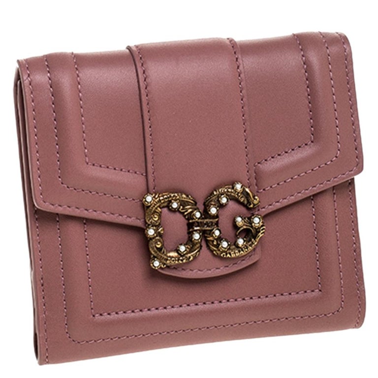 Dolce&Gabbana Caramel small Dauphine wallet