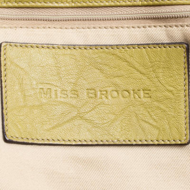 Dolce & Gabbana Olivgrüne Miss Brooke Tote aus Leder im Angebot 4