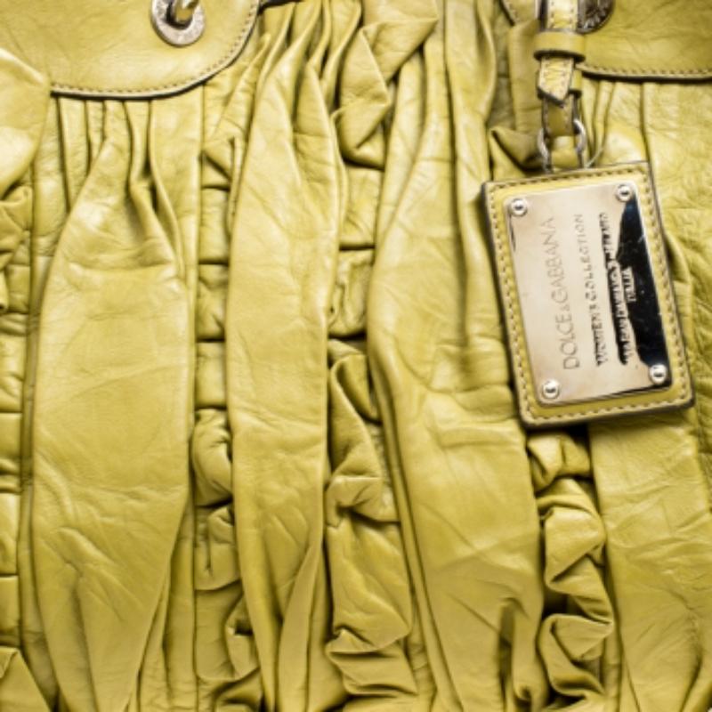 Dolce & Gabbana Bolso Miss Brooke de piel verde oliva en Bastante bueno estado para la venta en Dubai, Al Qouz 2