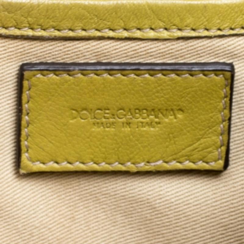 Dolce & Gabbana Bolso Miss Brooke de piel verde oliva en venta 1