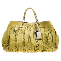 Dolce & Gabbana Olive Green Leather Miss Brooke Tote