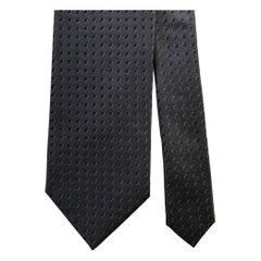 DOLCE & GABBANA  One Size Brown Polka Dot Silk Jacquard Tie