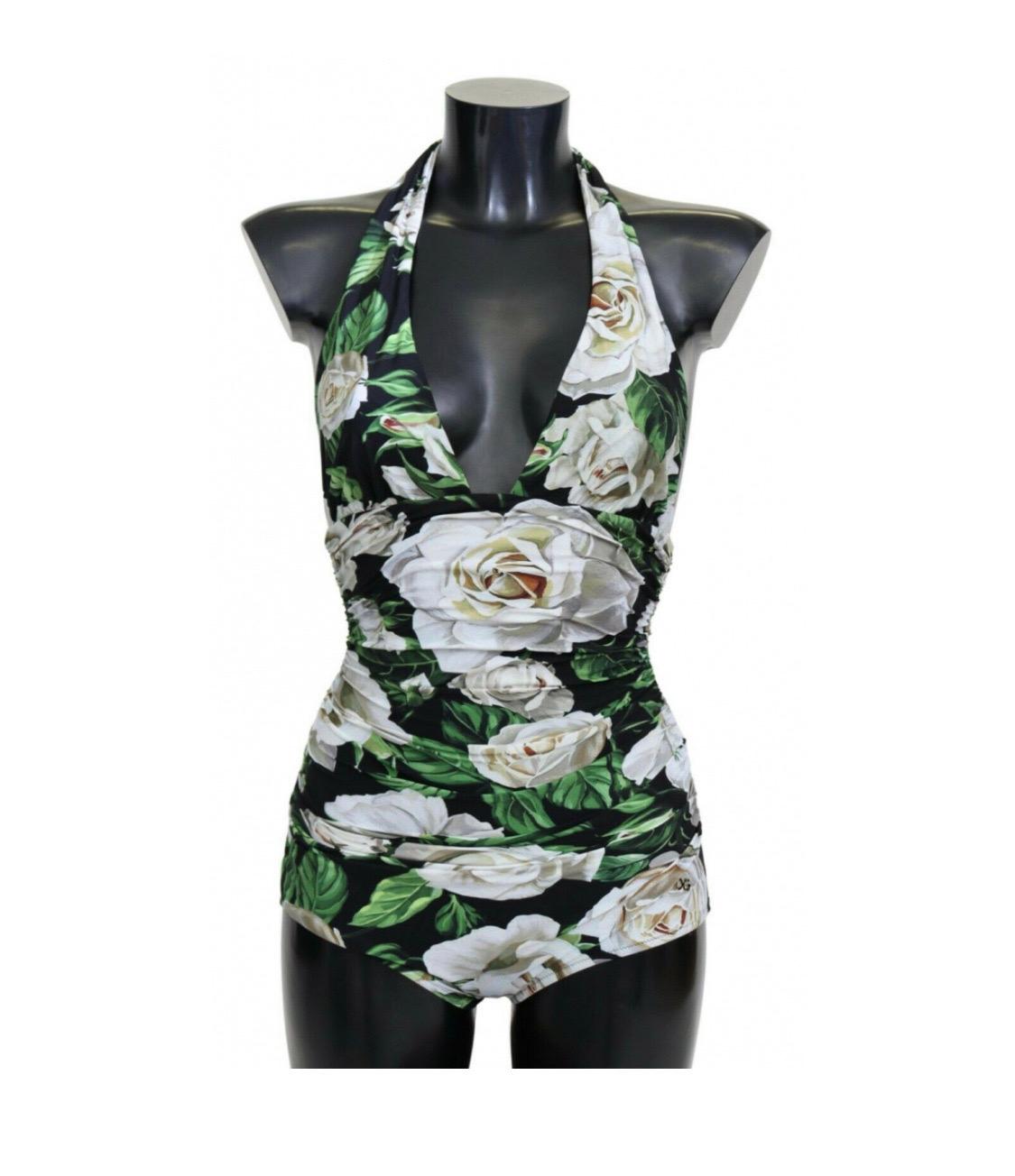 De las mujeres Dolce & Gabbana uno
Traje de baño negro blanco Bikini estampado Rosas en venta