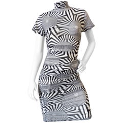 Dolce & Gabbana Optical Print Bodycon Dress