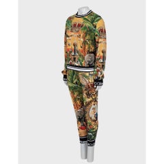 Dolce & Gabbana Orange Cotton Sweatshirt & Pants Set Sz.44/ L