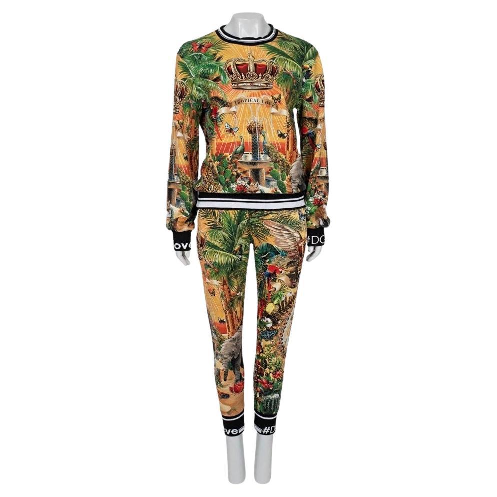 Dolce 
Gabbana Orange Baumwolle Sweatshirt 
Hose Set Sz.44/ L im Angebot