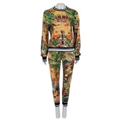 Dolce
Gabbana Orange Cotton Sweatshirt
Pants Set Sz.44/ L