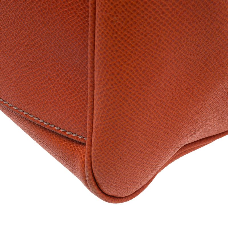 Dolce & Gabbana Orange Leather Medium Miss Sicily Tote 7