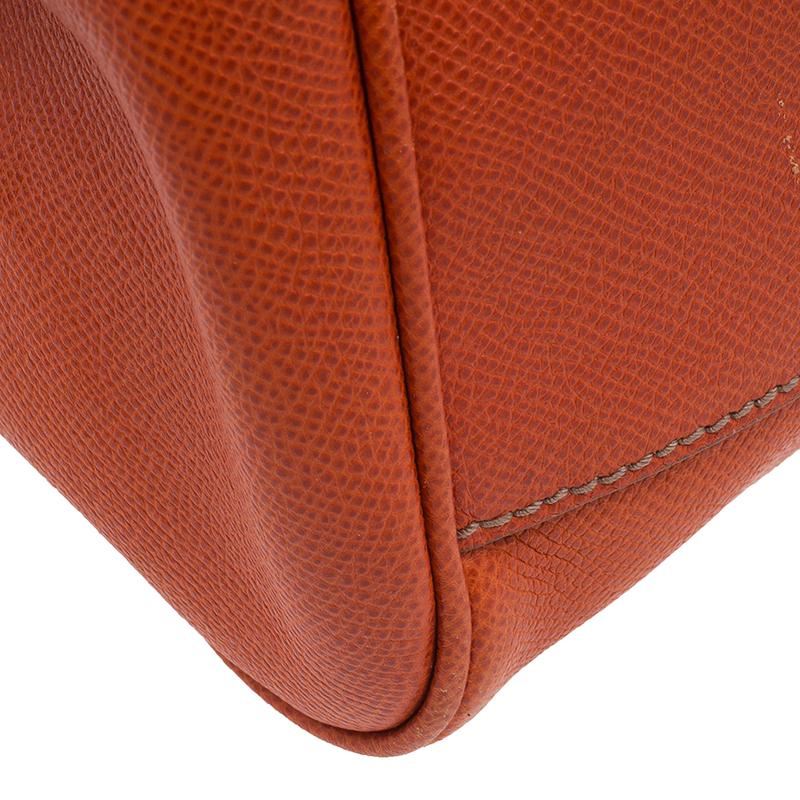 Dolce & Gabbana Orange Leather Medium Miss Sicily Tote 8