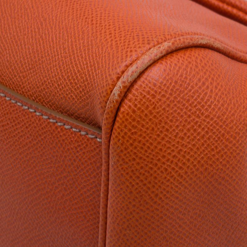 Dolce & Gabbana Orange Leather Medium Miss Sicily Tote 9