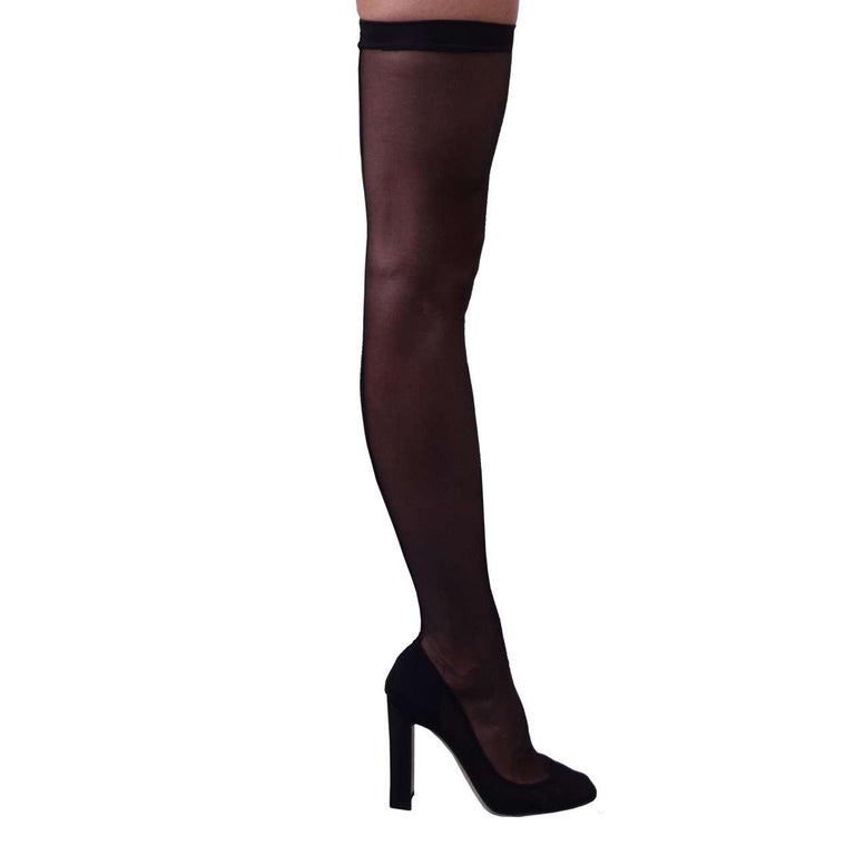 Dolce and Gabbana - Overknee Tights Pumps VALLY Black EUR 39 For Sale at  1stDibs | medias dolce gabbana, collant dolce e gabbana