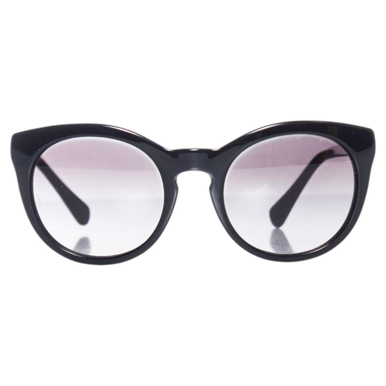 Dolce & Gabbana, Lunettes de soleil oversize avec monture noire