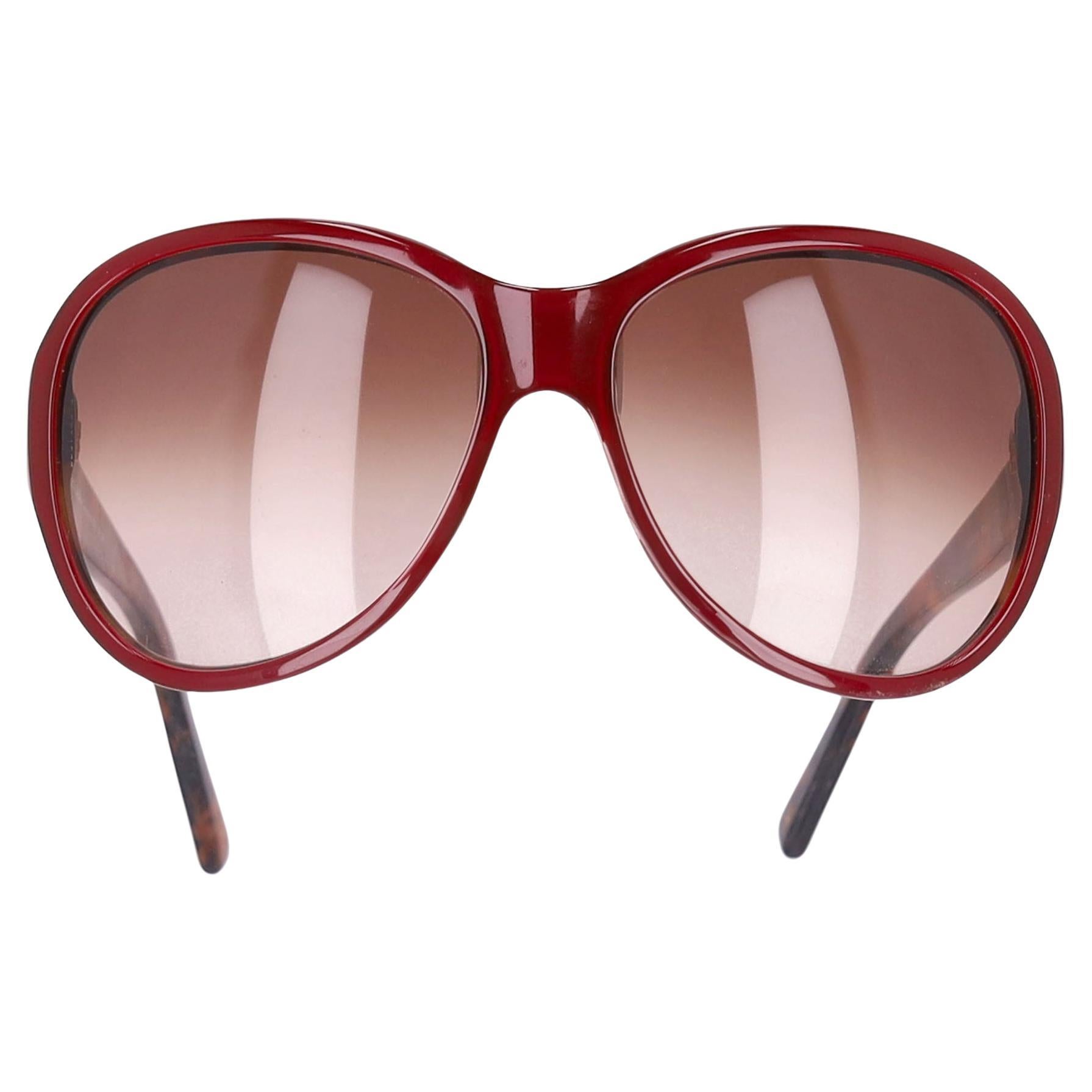Dolce & Gabbana Lunettes de soleil surdimensionnées avec branches en écailles de tortue en vente