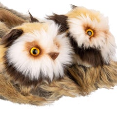 Dolce & Gabbana - Owl Toy Eco Faux Fur Ballet Flats VALLY Brown 39.9