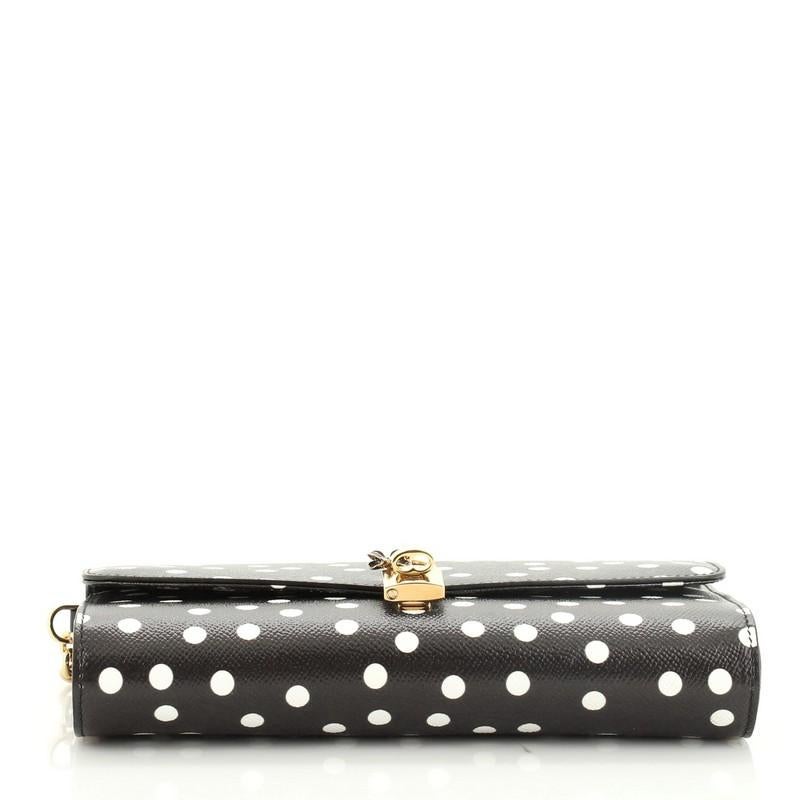 Women's or Men's Dolce & Gabbana Padlock Chain Clutch Printed Leather