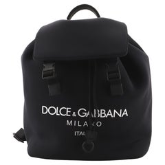 Dolce & Gabbana Palermo Logo Rucksack aus bedrucktem Neopren